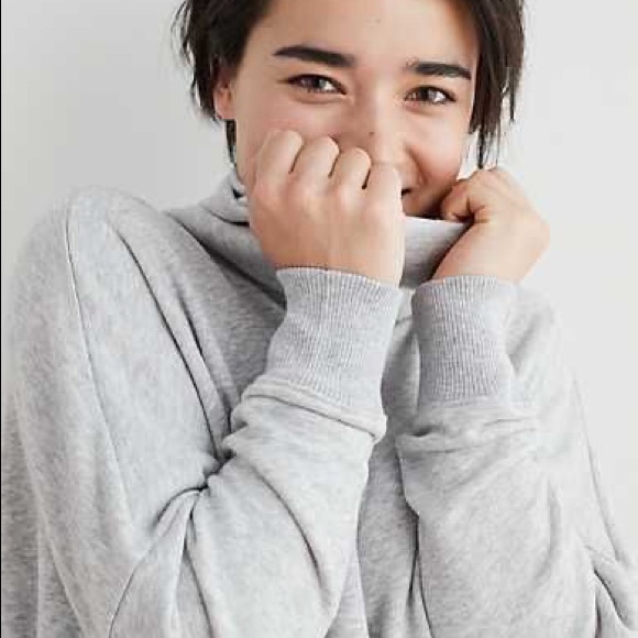 aerie Tops - Aerie Oversized Turtleneck Sweatshirt